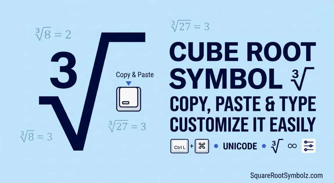 Cube Root Symbol
