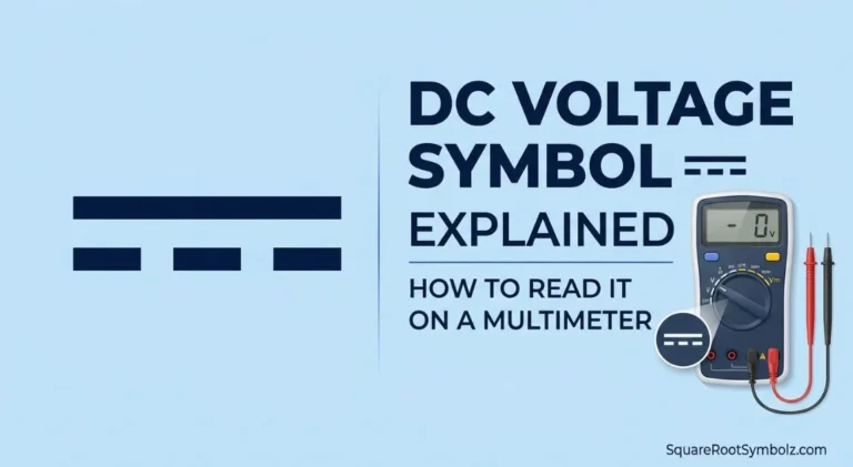 DC Voltage Symbol