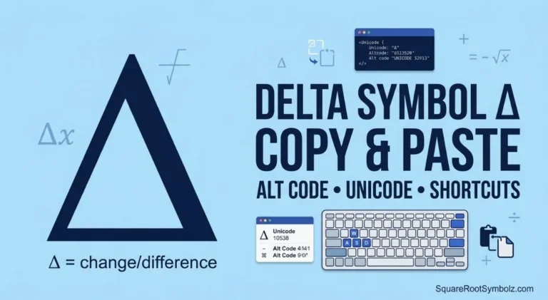 Delta Symbol Copy and Paste
