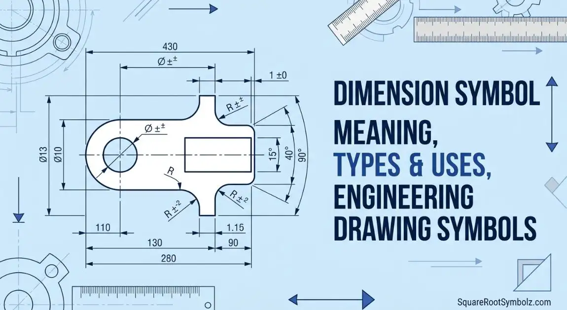 Dimension Symbol Meaning, Types, Uses, and Engineering Drawing Symbols Explained