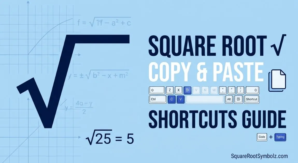 Square Root Copy Paste
