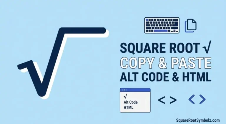 Square Root Copy and Paste