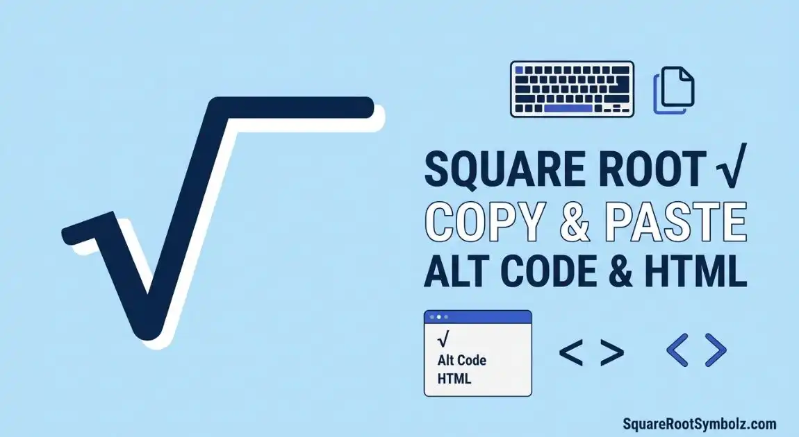 Square Root Copy and Paste