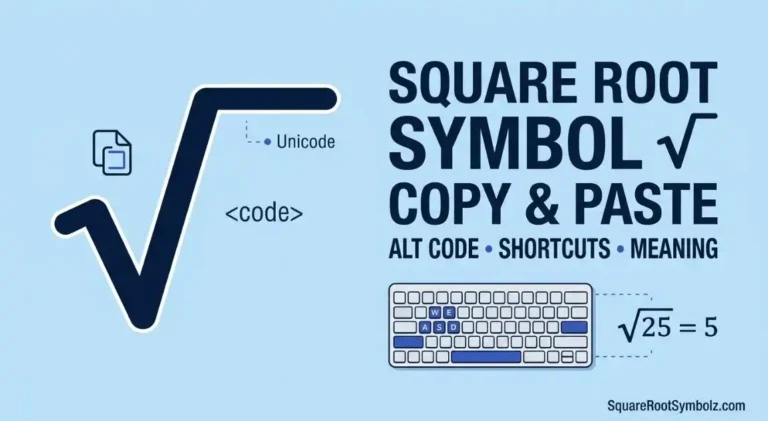 Square Root Symbol