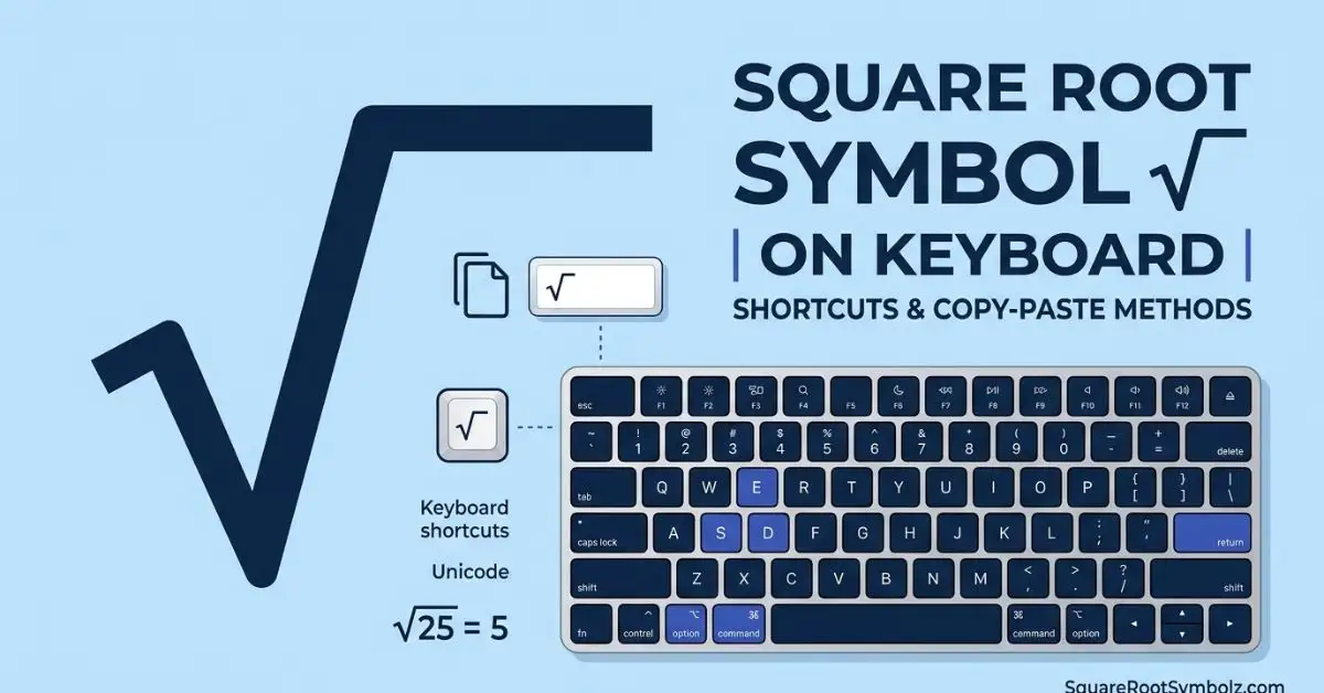 Square Root Symbol on Keyboard