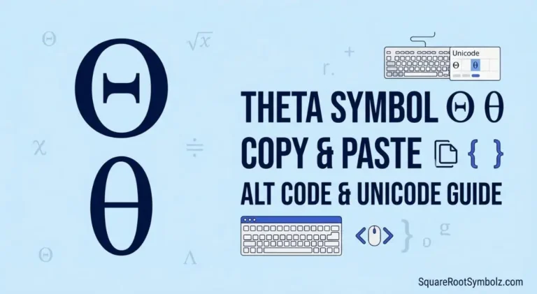 Theta Copy Paste Symbol