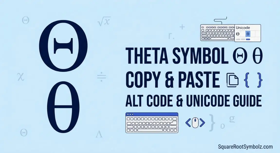Theta Copy Paste Symbol