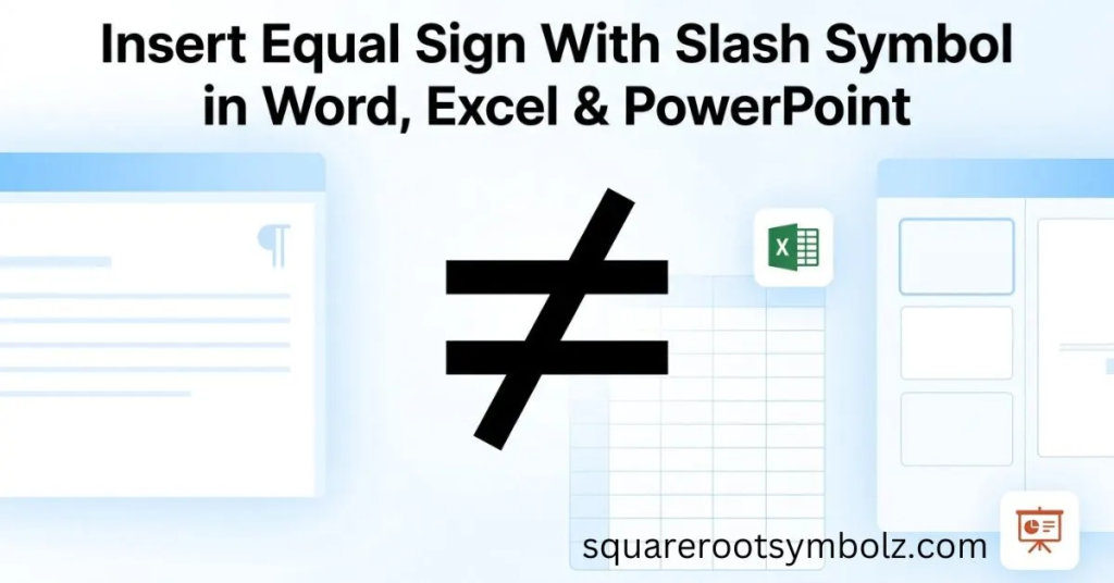 Equal Sign With Slashj