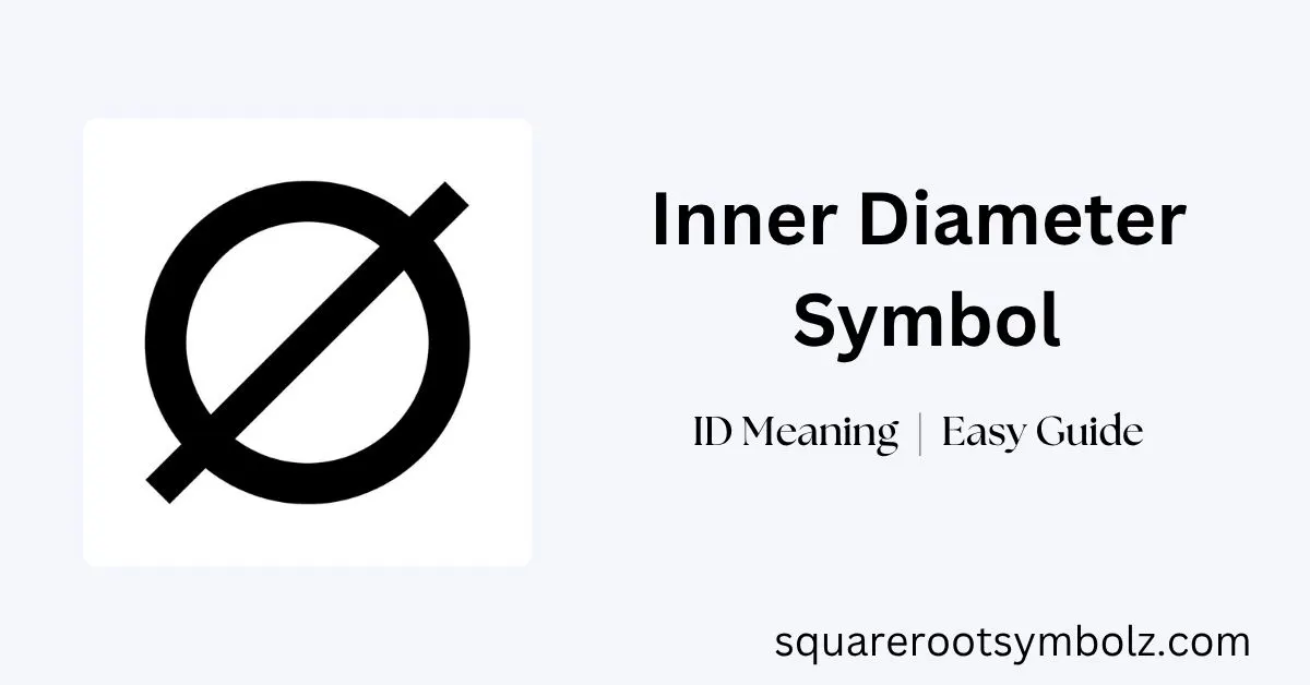Inner Diameter Symbol