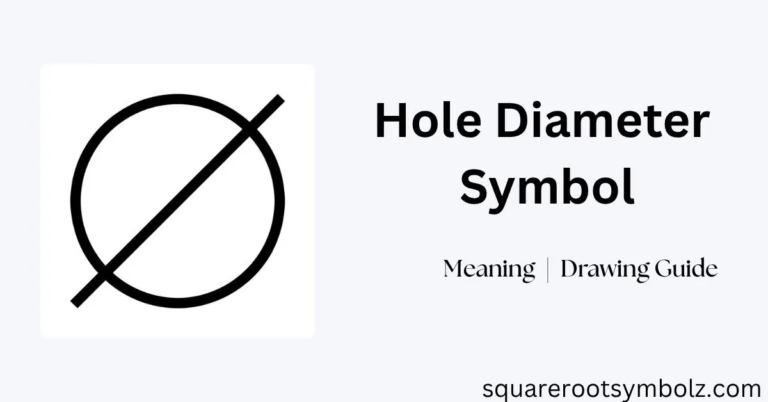 Hole Diameter Symbol