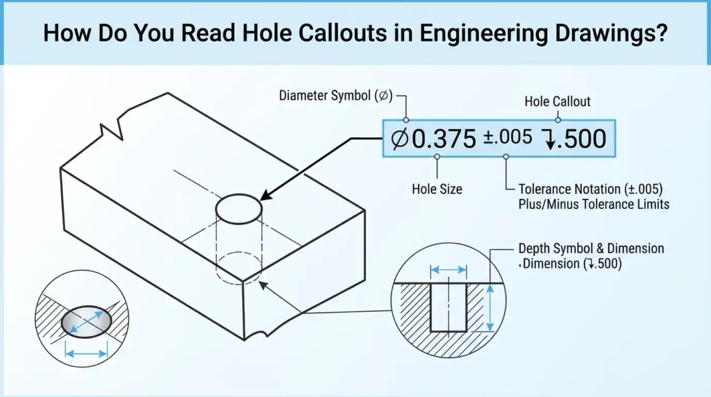 an inner shape of Hole Diameter Symbol is appearing in the pic