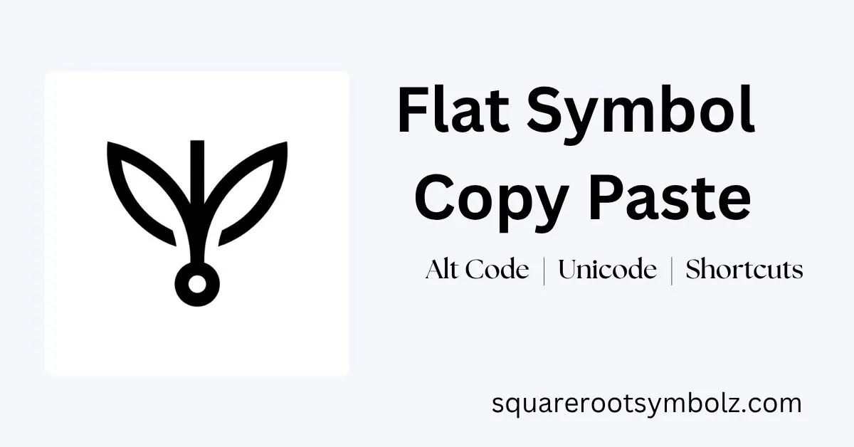 Flat Symbol Copy Paste