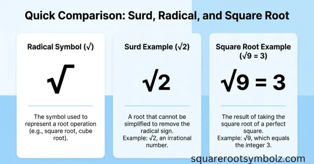 Surd Symbol