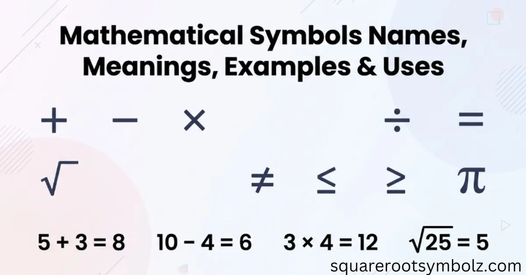 Mathematical Symbols