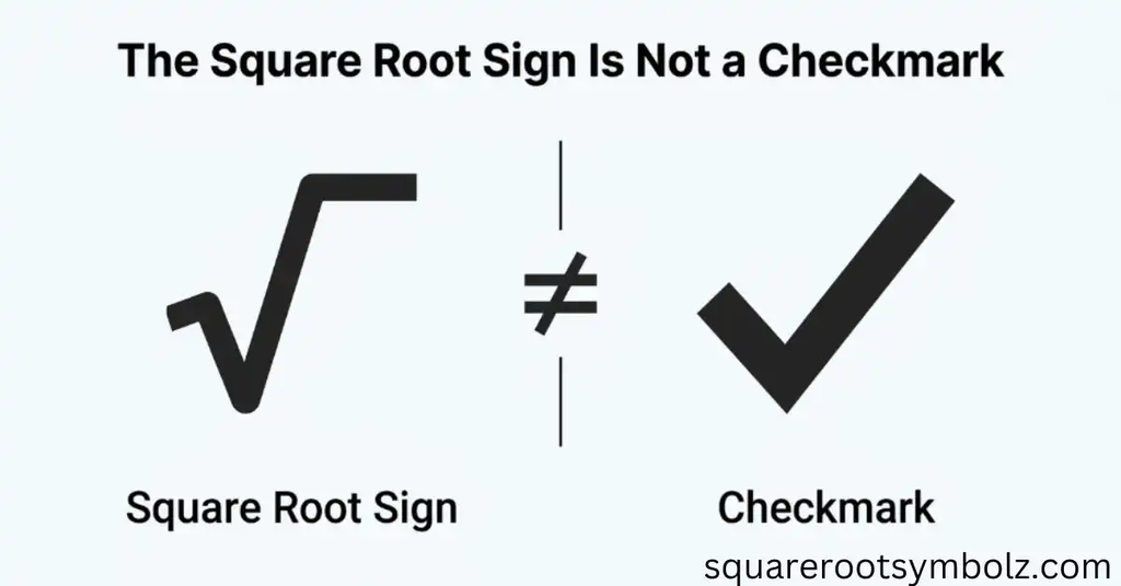 The Square Root Sign Is Not a Checkmark
