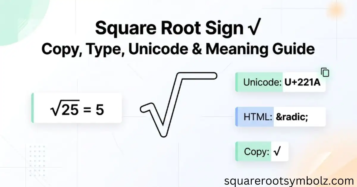 Square Root Sign