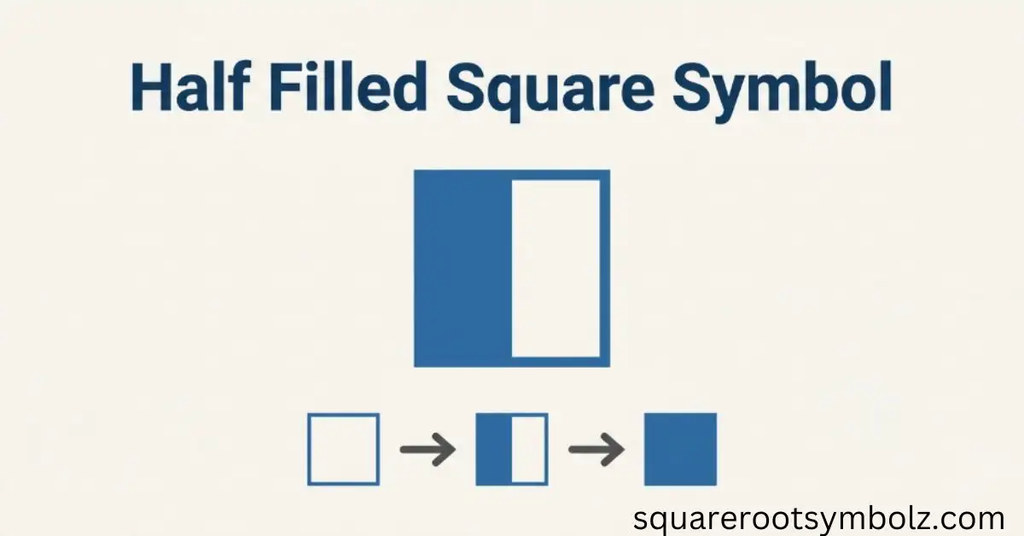 Half Filled Square Symbol