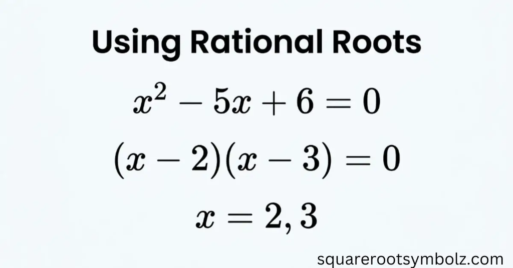 Using Rational Roots
