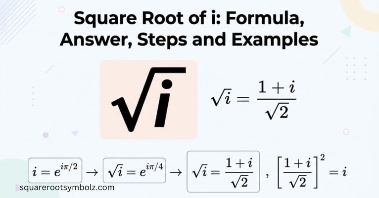 Square Root of i