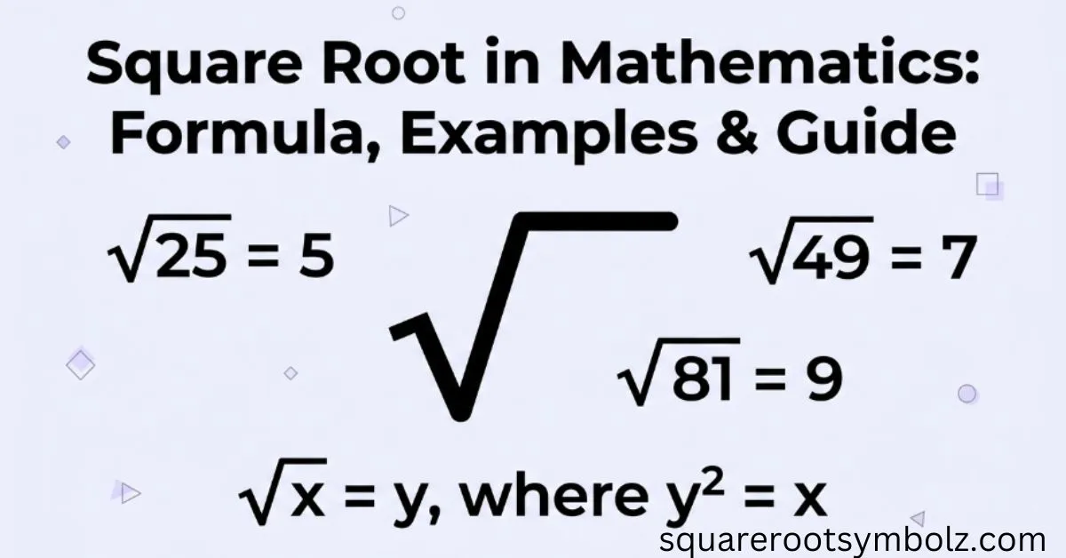 Square Root in Mathematics