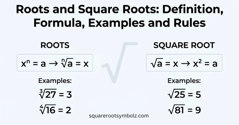 Roots and Square Roots