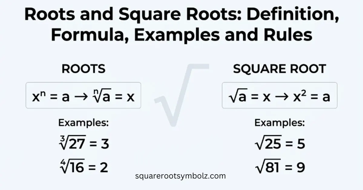 Roots and Square Roots