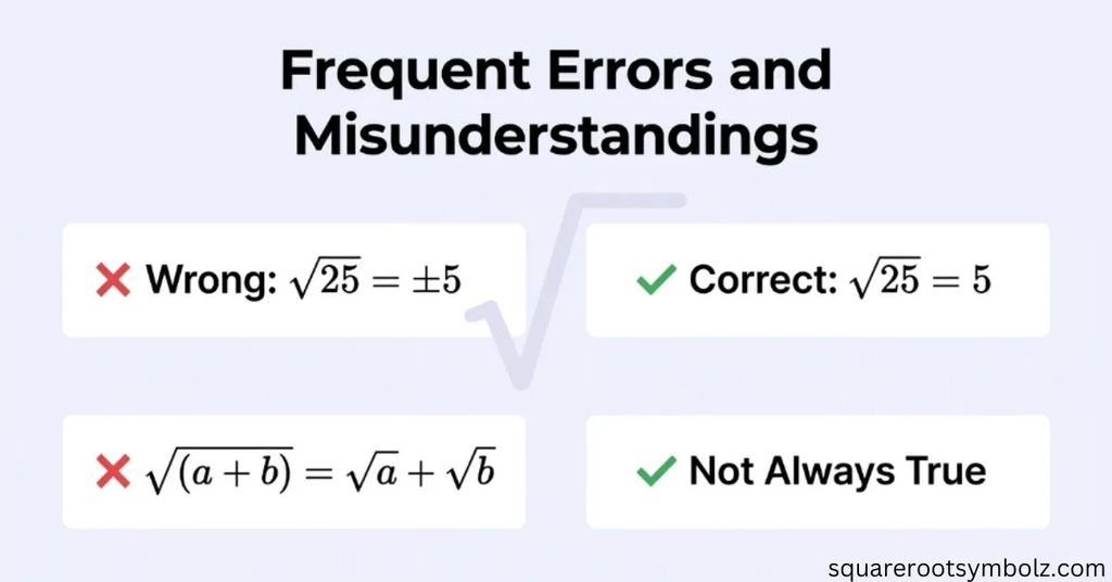Frequent Errors and Misunderstandings