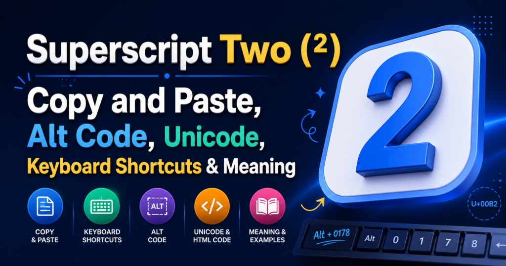 Superscript Two