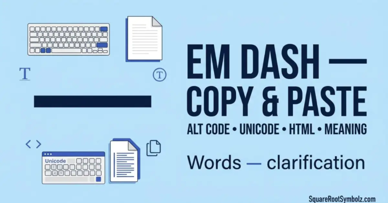 Emdash Copy Paste