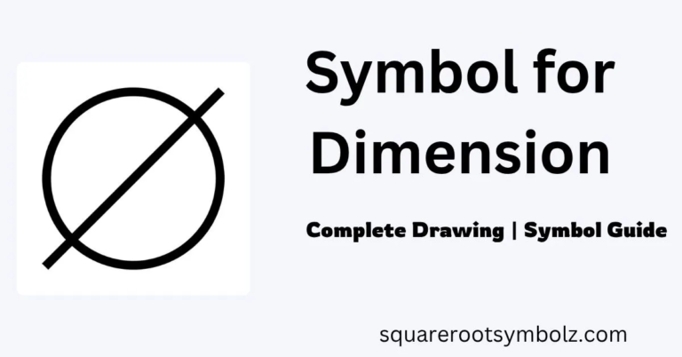 Symbol for Dimension