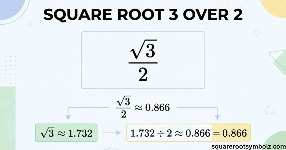 Square Root 3 Over 2