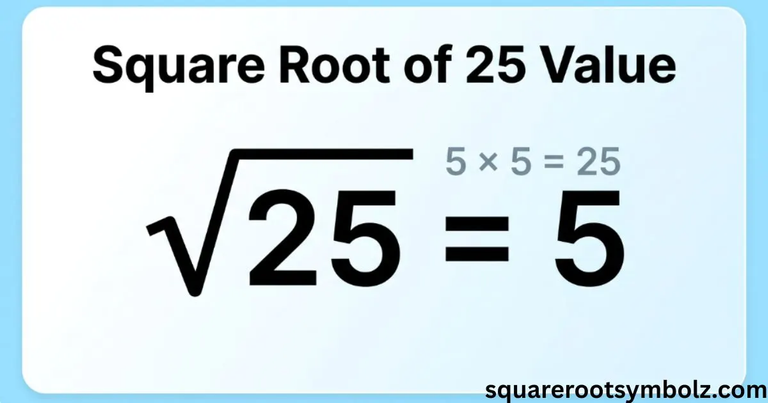 Square Root of 25