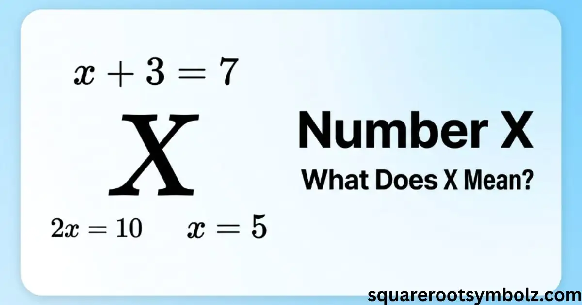 Number X