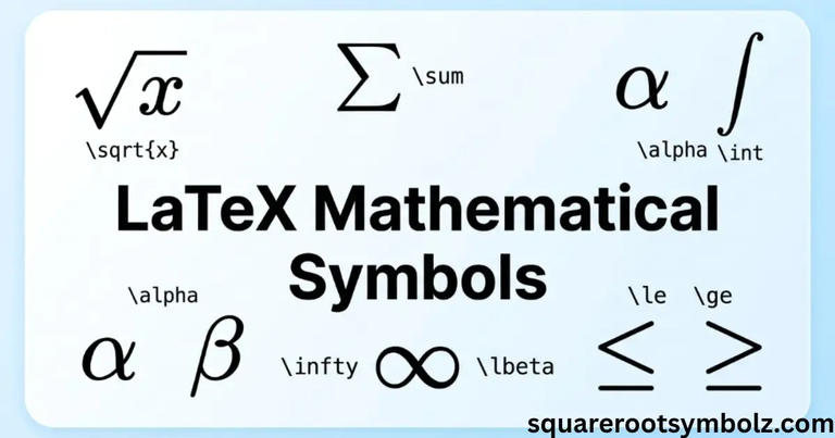 LaTeX Mathematical Symbols