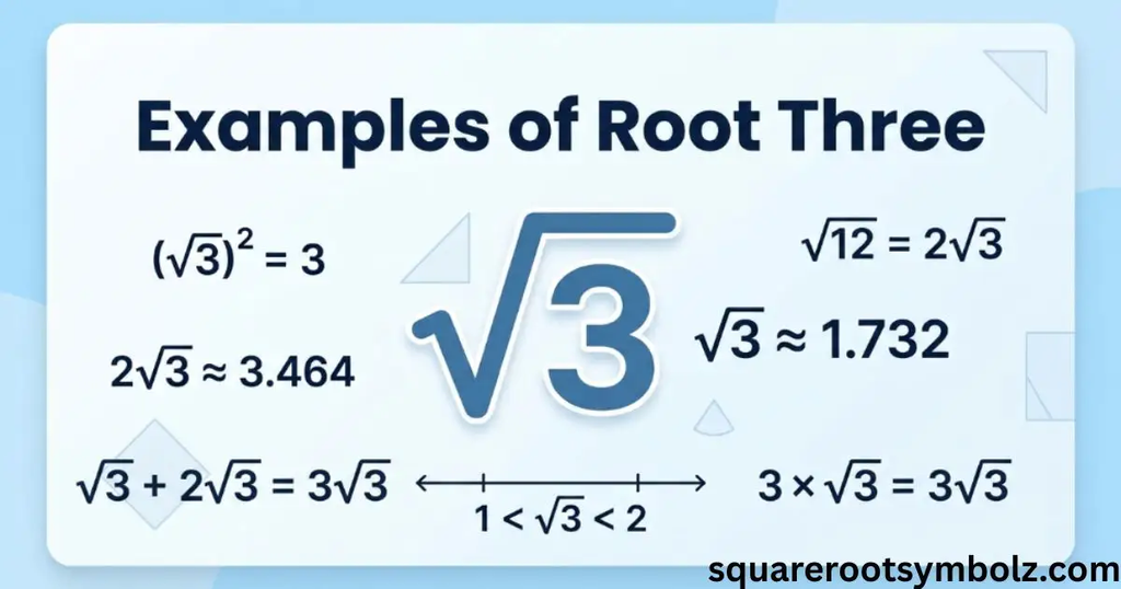 Examples of Root Three