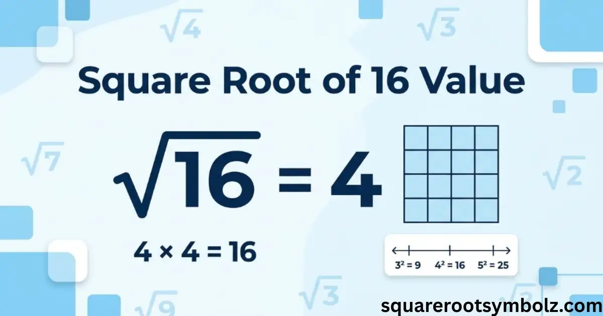 Square Root of 16