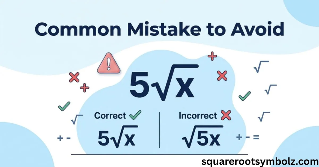 Common mistake to avoid