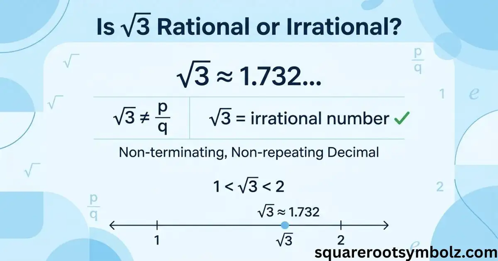 Is the Square Root of 3 Rational or Irrational