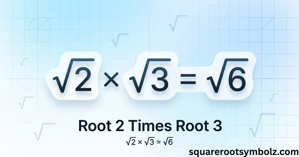 Root 2 Times Root 3