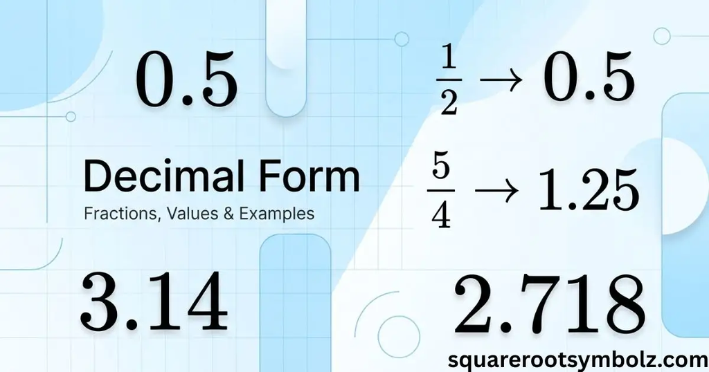 Decimal Form
