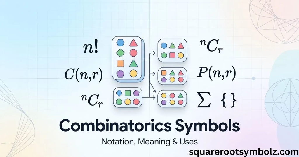 Combinatorics Symbols
