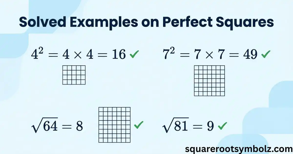 Solved Examples on Perfect Squares