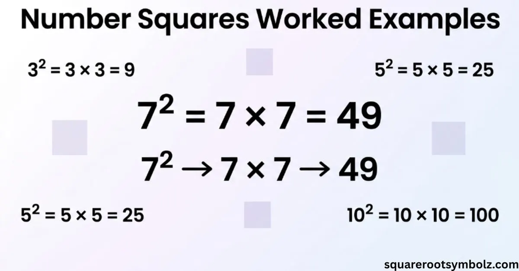 Number squares worked examples