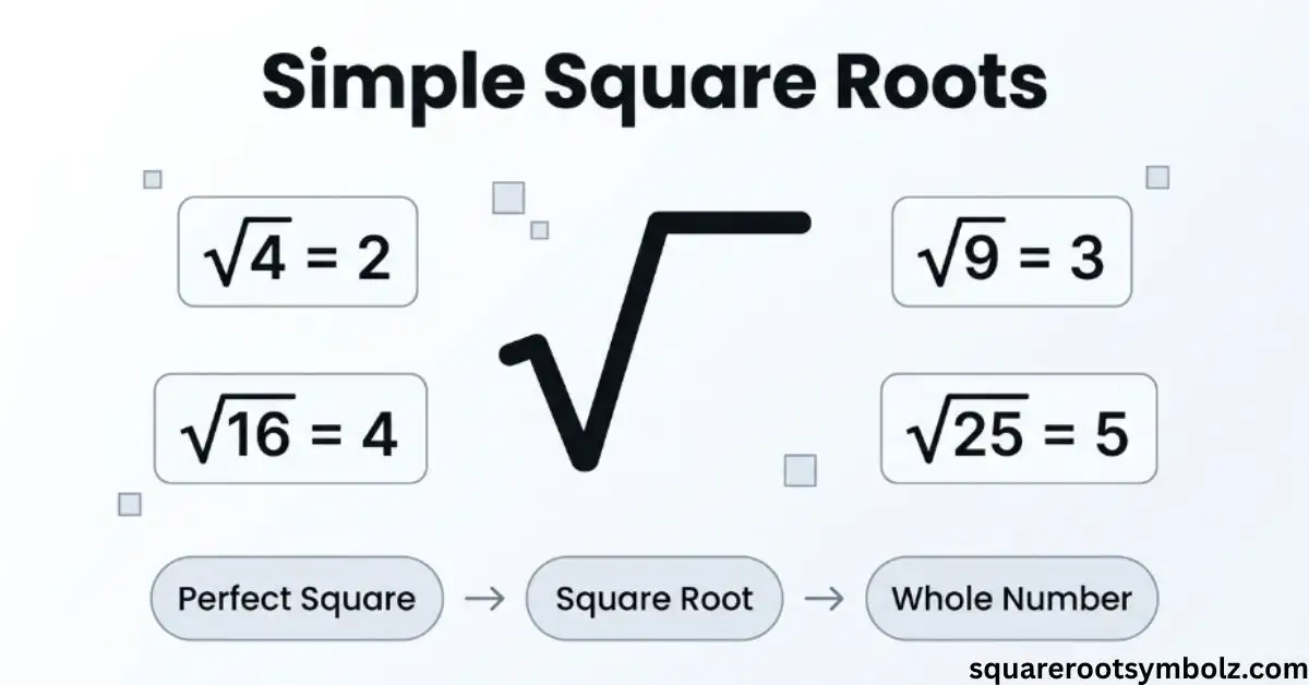 Simple Square Roots
