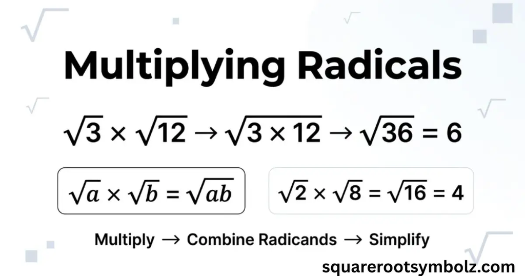 Multiplying Radicals