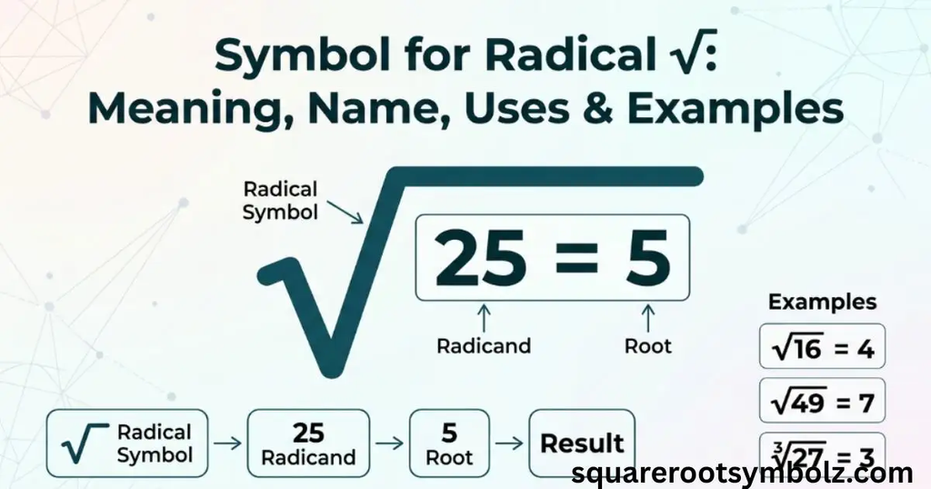 Symbol for Radical