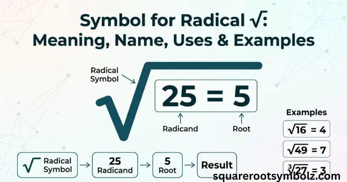Symbol for Radical