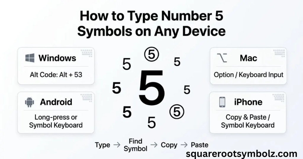 5 Symbols on Any Device