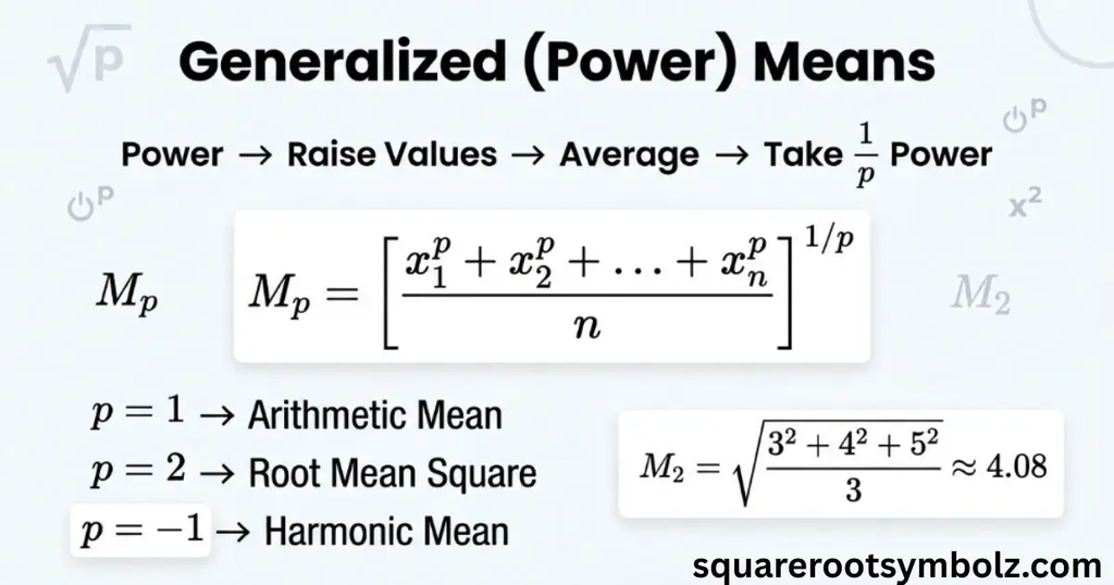 Generalized (power) means
