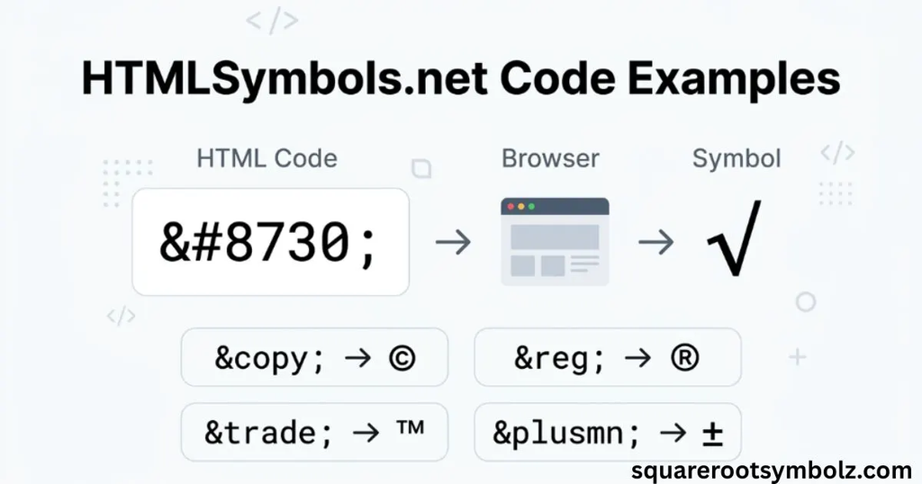 HTMLSymbols.net Code Examples